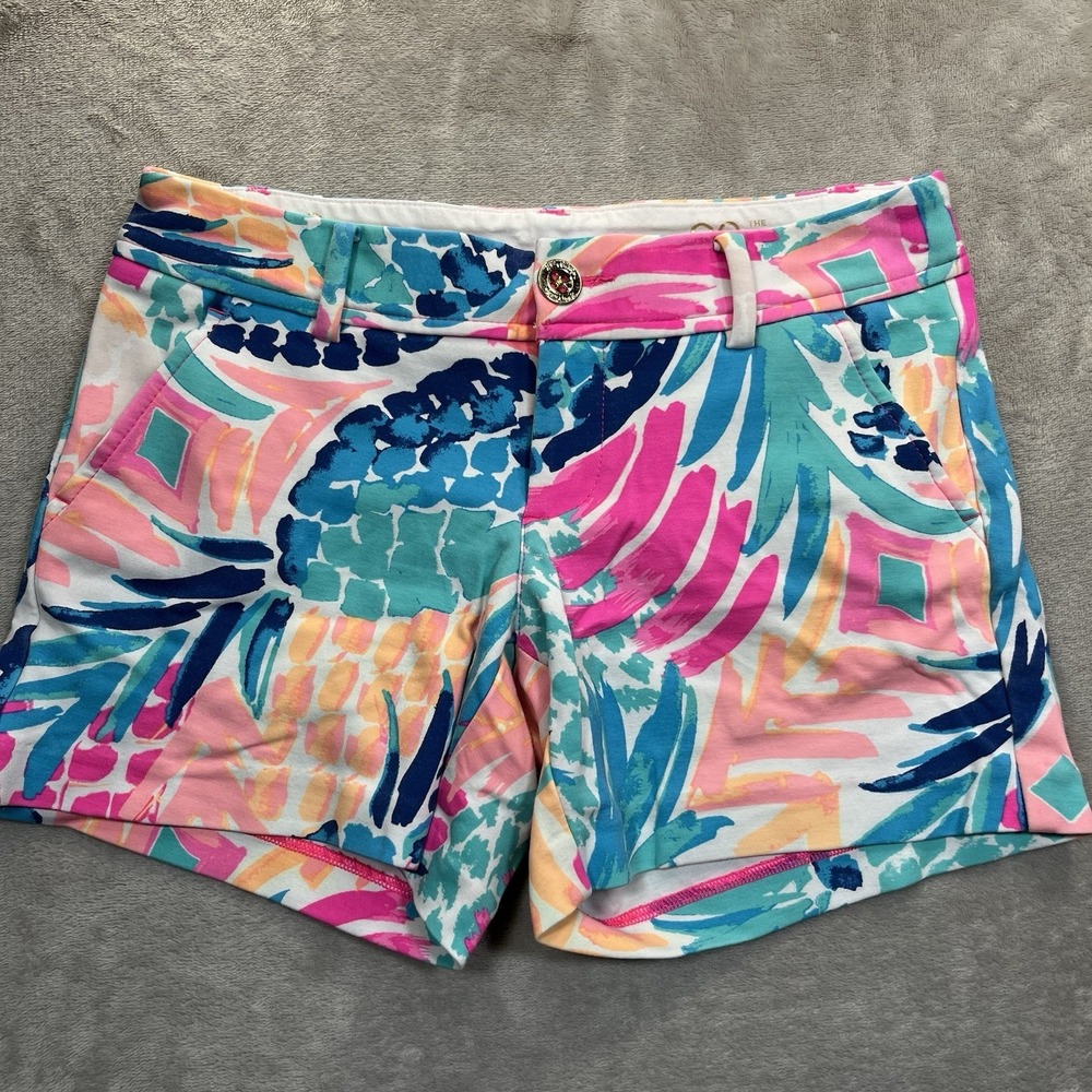 Lilly Pulitzer Callahan Knit Shorts Womens Goombay Smashed Size 00